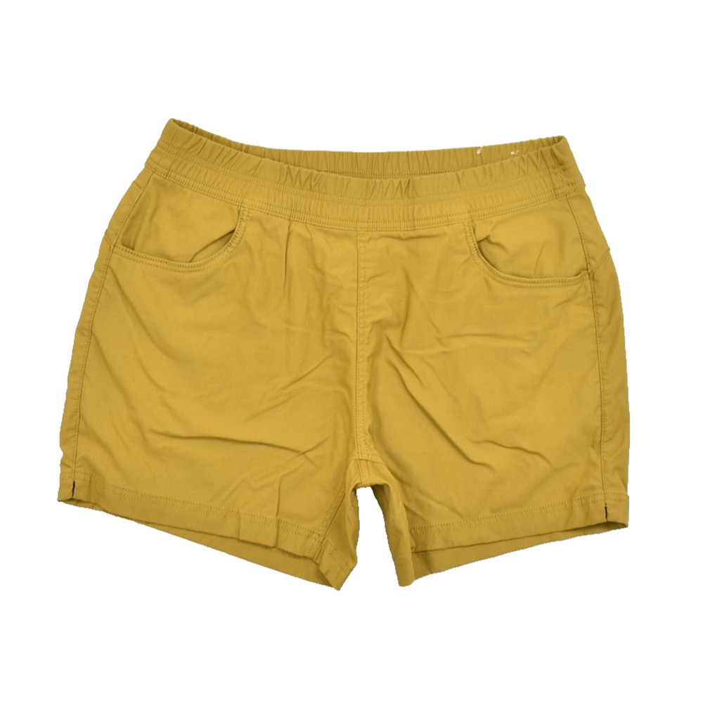 Prana Halle Short II Size 14 Dark Khaki Mustard Recycled Nylon Stretch Hiking Ou